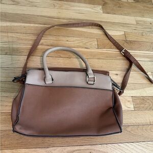 Chic Brown and Tan Satchel